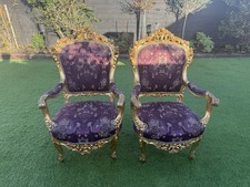 Two Throne Chairs Vintage for