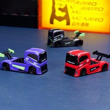 Mini RC Truck Car 1/87 Scale 2.4GHz Remote Control Full-Scale Throttle Car Toys