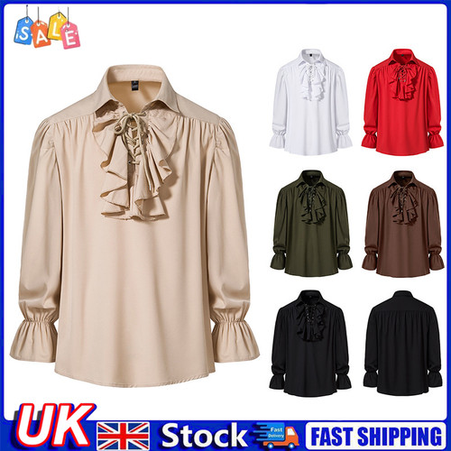 Retro men gothic shirt top - shirt,