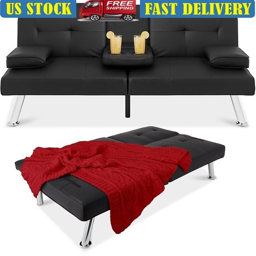 Convertible futon sofa bed - sofa, w/