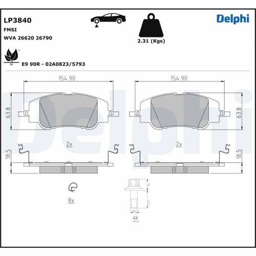 Brake pad set disc - pad,