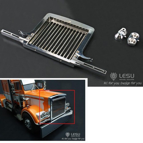 Metal front grille - bumper, for