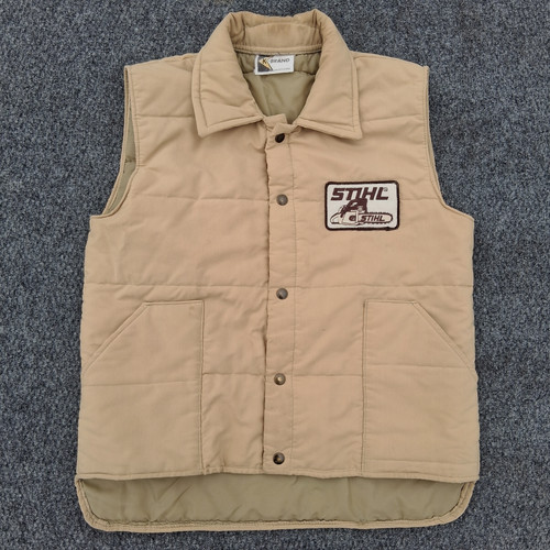 Vtg stihl chainsaw puffer - chainsaw, vest