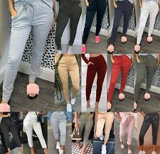 Womens High Waist Cuffed