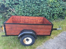 Trailer 5 X 3 Wooden with Drop Tailgate And 10" Wheels