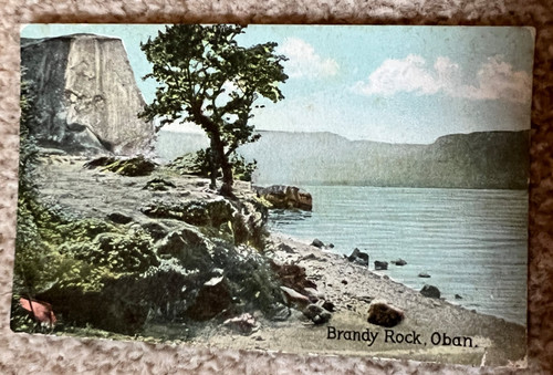 Antique postcard oban brandy - antique,