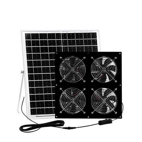 12v 25w solar panel fan - 25w, kit