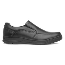 Beckett Mens Shoes Black Adults Slip On Cushioned Gripped Enoch SIZE
