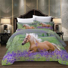 Horse Quilt Duvet Cover