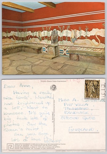 X04170 throne room knossos - throne,