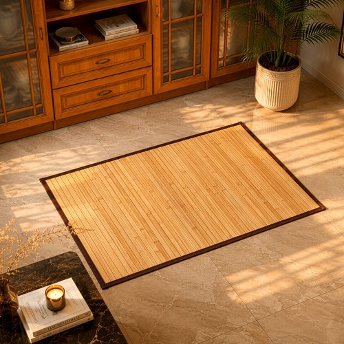 Natural bamboo floor - bamboo, with