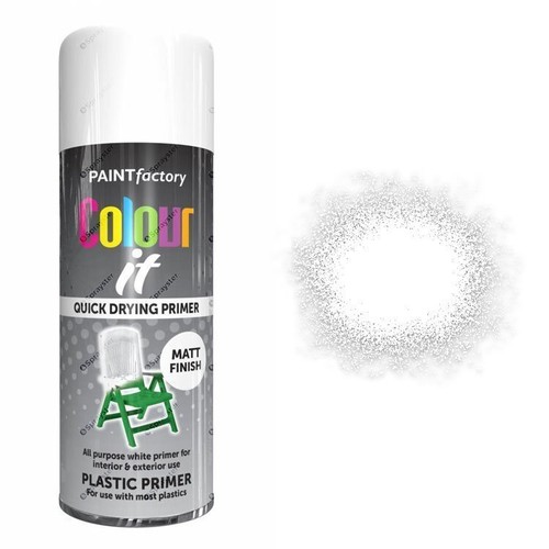 Colour white plastic - colour, primer