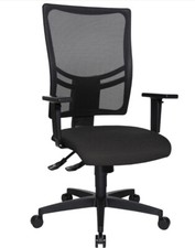 Sydney Grey & Black Mesh Ergo Operator Chair Computer Office BUILT Graded 95%