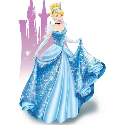 Cinderella edible cake topper - cake,