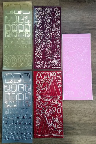Peel off stickers for - for, cards