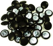 Leather Covered Upholstery buttons (pack of 12 buttons)