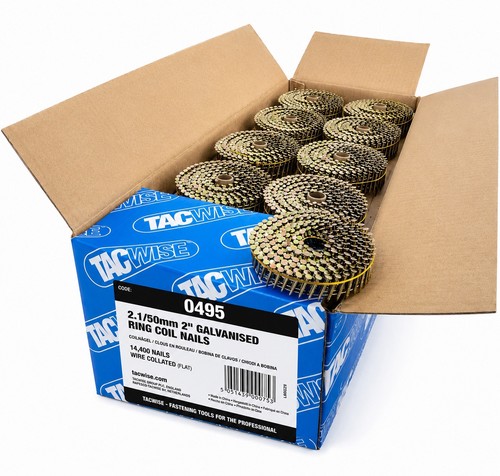 Tacwise 0495 galvanised - galvanised, ring