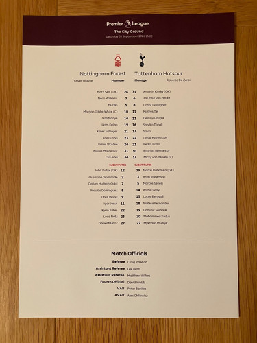 Nottingham forest tottenham - nottingham,