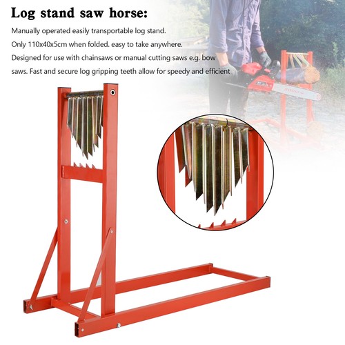 Log stand chainsaw saw - log,
