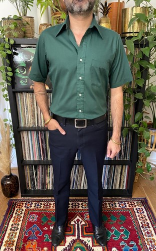 Vintage 1970s forest - forest, green