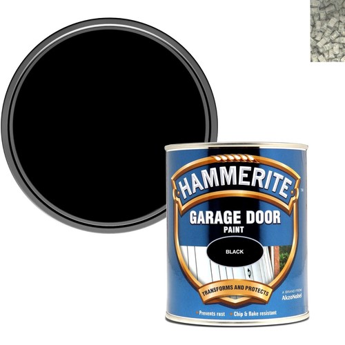 Black garage door - garage, high