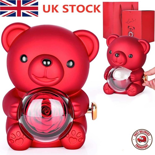 Eternal rose teddy bear - teddy,
