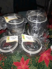 Set Of 6 Kilner Style Plastic