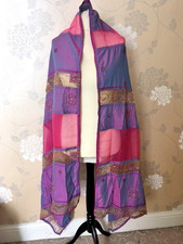 Shawl /wrap - stole-  wedding - prom - 36 in x 90 In pink-purple mix