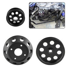 3PCS Underdrive Crank Pulley Kit For Nissan 240SX S14 S15 SR20 1989-1998 Black