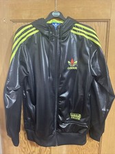 Adidas Chile 62 Neon Yellow Shiny Black Jacket