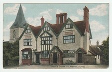 Merrow, Horse & Groom Inn, colourised postcard, Surrey
