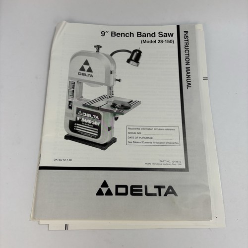 Delta bench band saw - delta,