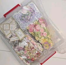 ANNA GRIFFIN - Approx 600 leftover, new, unused pieces for all year cardmaking 