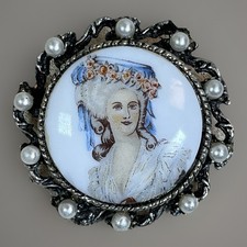 Vintage Limoges Style Portrait