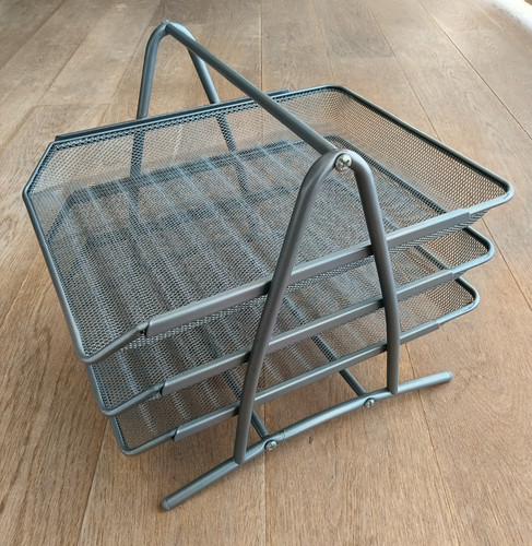 Tier silver mesh letter - 3,