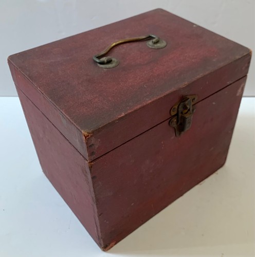 Antique wooden box industrial - box,