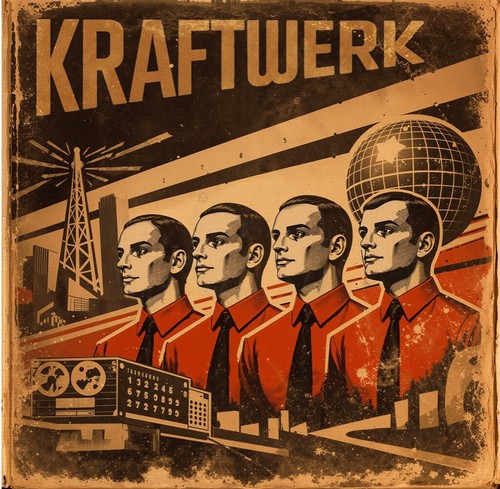 Kraftwerk red vinyl lp - red,