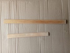 two vintage wooden unmarked
