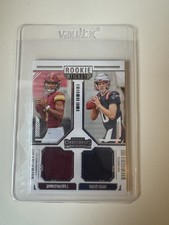 2024 Panini Contenders Rookie Ticket JAYDEN DANIELS & DRAKE MAYE Dual Patch RC