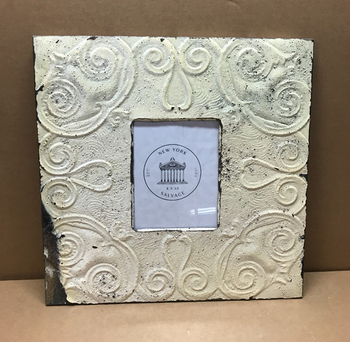 Antique vtg tin ceiling sq - antique,