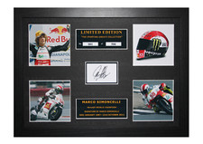 Marco Simoncelli Signed Ltd Edition Framed Picture Memorabilia