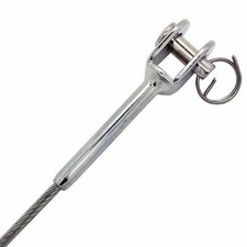 Stainless Steel Wire Rope Swage Jaw - Fork Terminals to suit 2mm - 6mm Cable