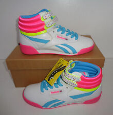 Reebok Girls New Casual White Leather Trainers Shoes School Junior UK Size 11