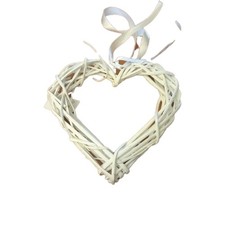 WICKER HEART DECORATION 26cm x
