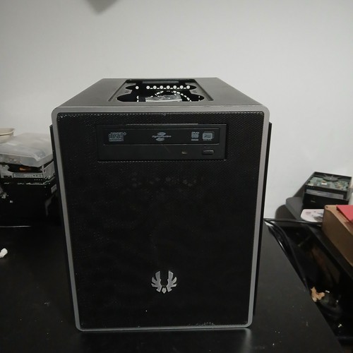 Black mini itx computer - black, pc