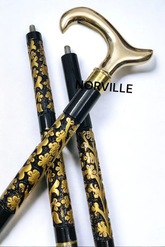 Walking stick with brass - walking,