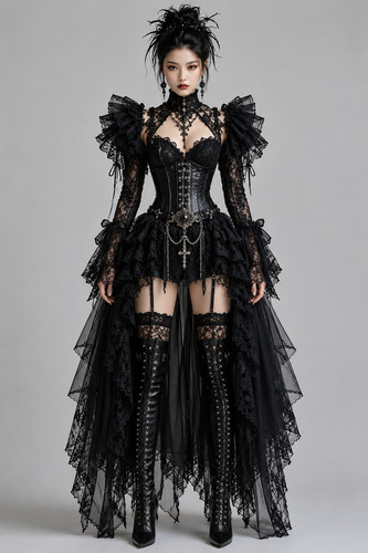 Gothic victorian black - gothic, corset