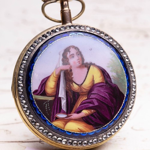 1800 enamel miniature - enamel,