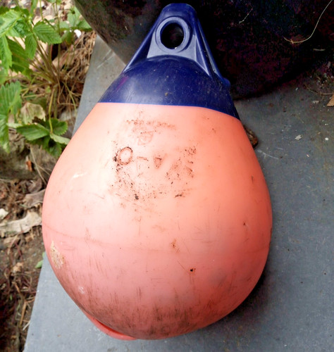 Boat float buoy - buoy, weathered