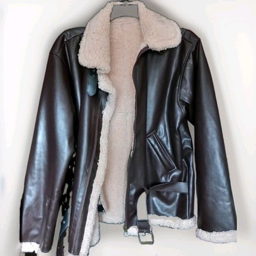 Men jacket raf aviator faux - men's,